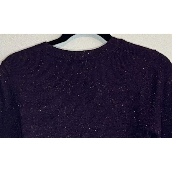 Christopher & Banks Womens Purple V-Neck Ribbed Layered Sweater Small - Picture 6 of 10